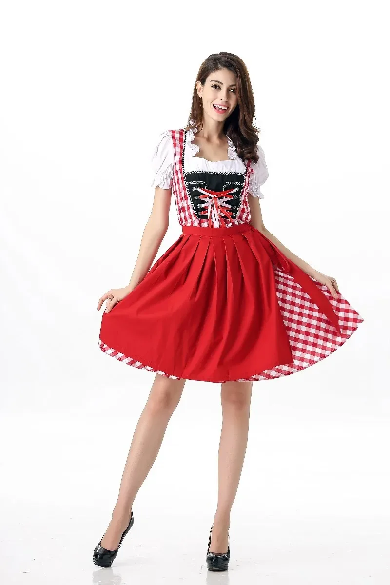 Volwassen Vrouwen Bier Dirndl Oktoberfest Beieren Bier Feest Verkleedkleding