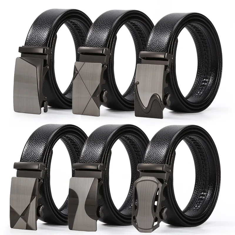 

Men's Laser Automatic Buckle Belt Business Versatile Youth Durable Belt Designer Belts Men High Quality Luxury Brand Waist