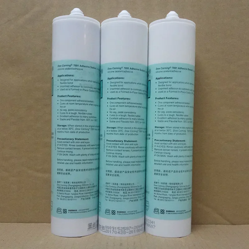 1pcs  7091 Silicone Rubber DC7091 Electronic Sealant Dow Corning Electronic Silicone Glass Glue 310ML