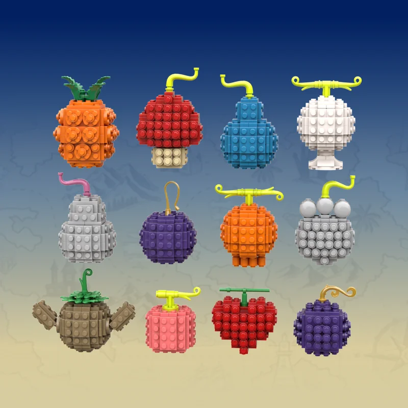 

1397pcs MOC One Piece Devil Fruits Model Building Blocks Construction Toys Christmas Gifts Education Brick Kids DIY Creative