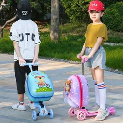 New cute skateboard valigia scooter trolley per bambini portabagagli 16 