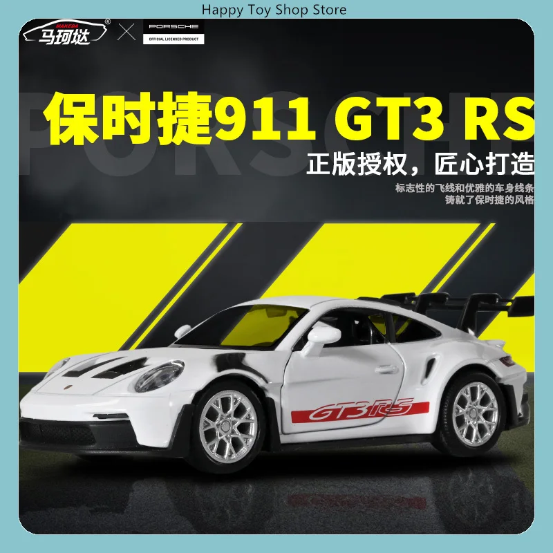 

Makeda 1:36 Licensed Porsche 911 Gt3 Rs Alloy Model Car - 5 Colors (White/Gray/Blue/Green/Silver) Collection Gift