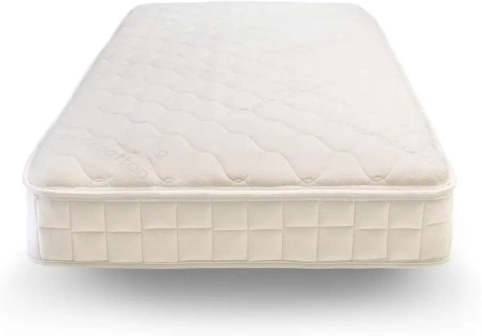 Verse Organic Kids Mattress - Twin Firm Mattress with Encased Coil Layers - Quilted Sides - Universal Comfort Mattre