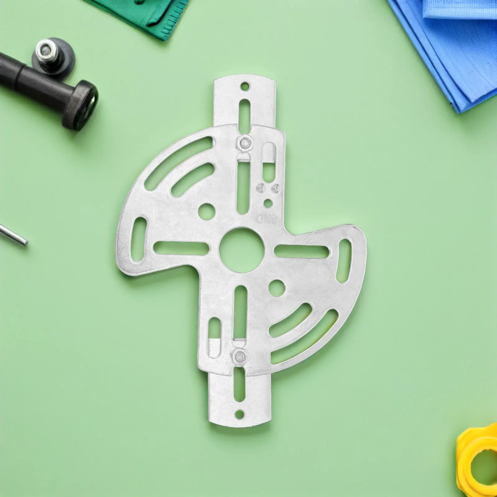 2Sets Ceiling Light Fixture Mounting Plate Iron Bracket Heavy Duty Load Bearing for Lamp Chandelier Pendant 5.50x3.93x0.04 Inch