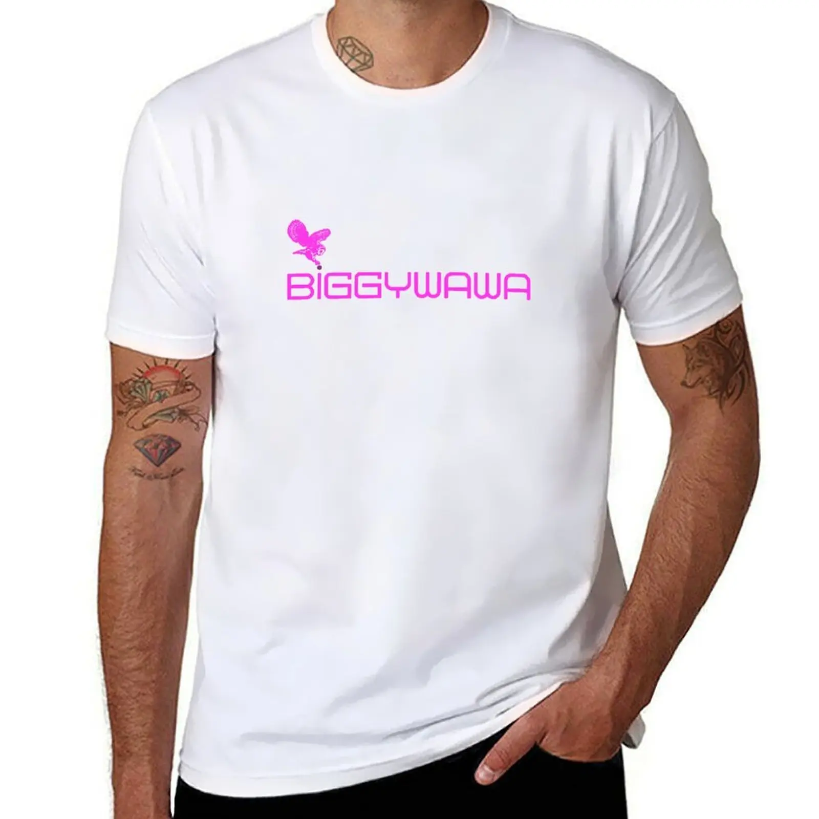 

BiggyWaWa Pink T-Shirt t shirt man designer t shirt personalised T-Shirt