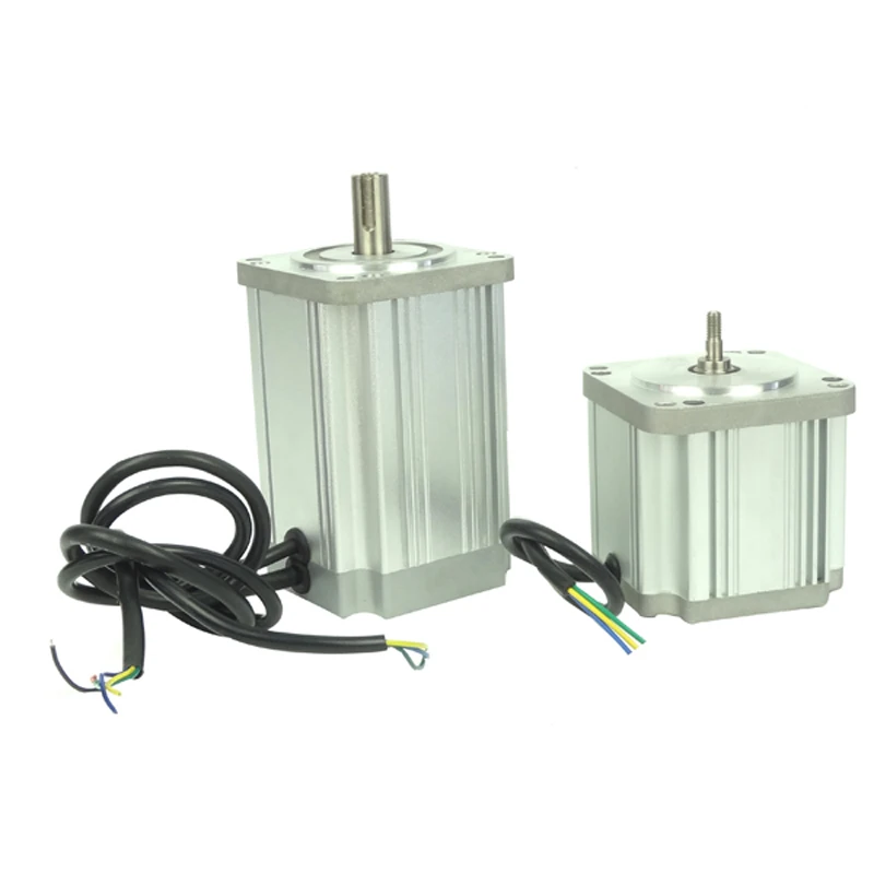 3 Phase Bldc 80series Brushless Dc Motor Length146mm  48V   5000RPM  628W Packaging Machinery