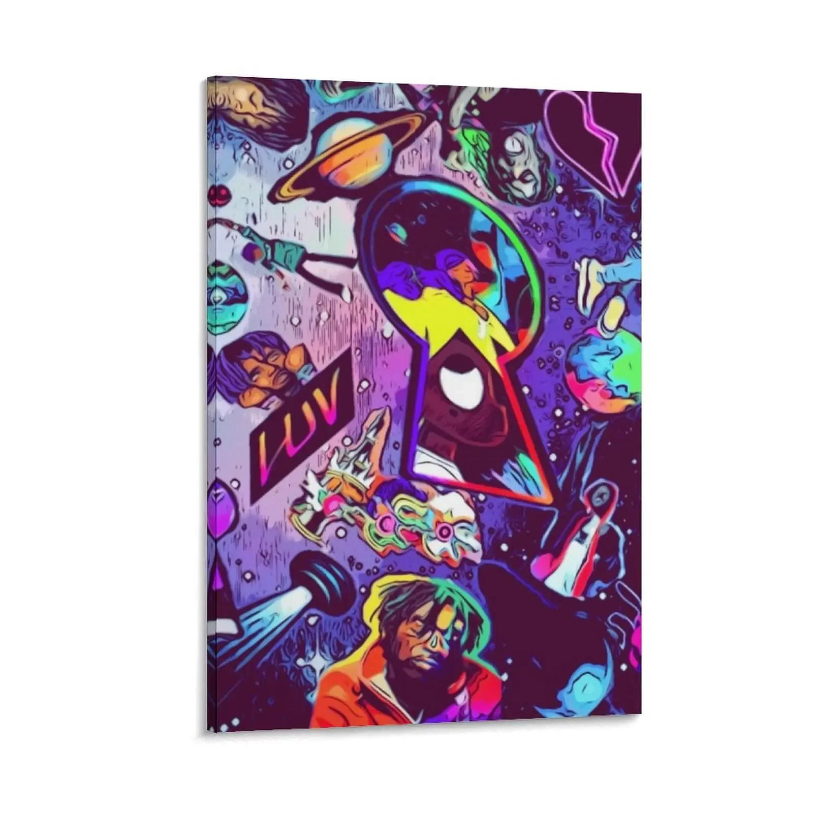 

Collage The world Canvas Painting paintings wall decor aesthetic room decor art