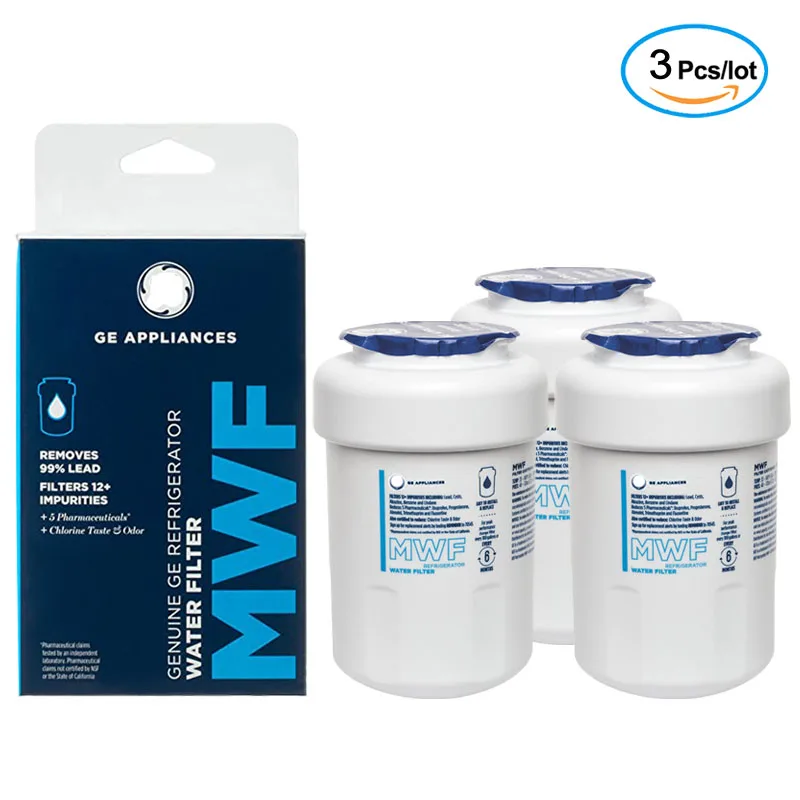 Refrigerator Water Filter Compatible for GE MWF, MWFINT, MWFA, HDX FMG-1, GSE25GSHECSS, 46-9991, GSH25JSDDSS, 3PACK