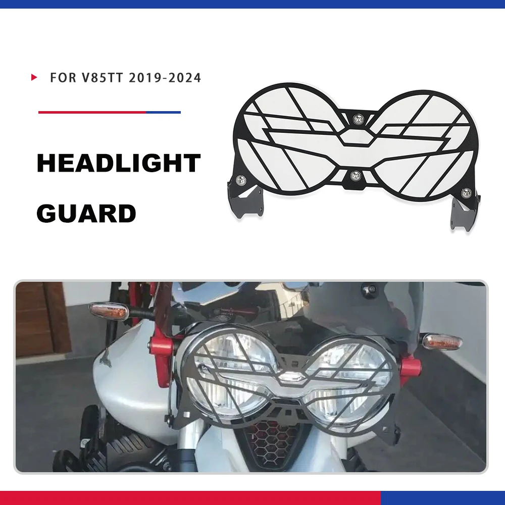 

For Moto Guzzi V85 TT Motorcycle Flipable Headlight Protector Grille Guard Cover V85TT V 85TT V 85 TT Accessories