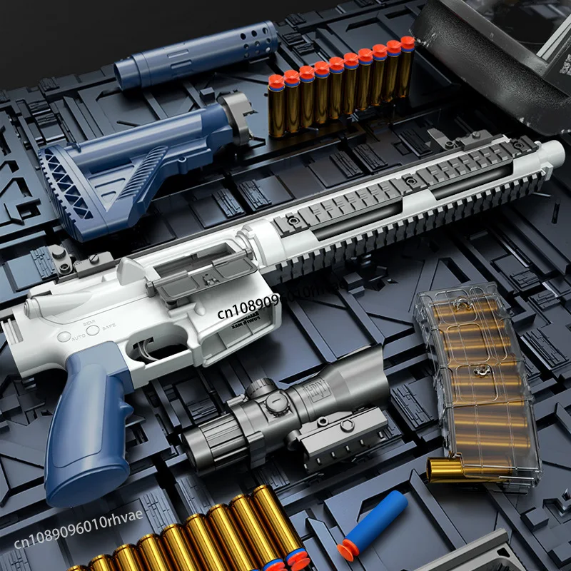 منتج جديد Luochen Shell M416 لعبة رصاصة طرية بندقية لعبة الأطفال بندقية الإسفنج رصاصة طرية دليل تحميل الصبي 2025 هدية الكريسماس