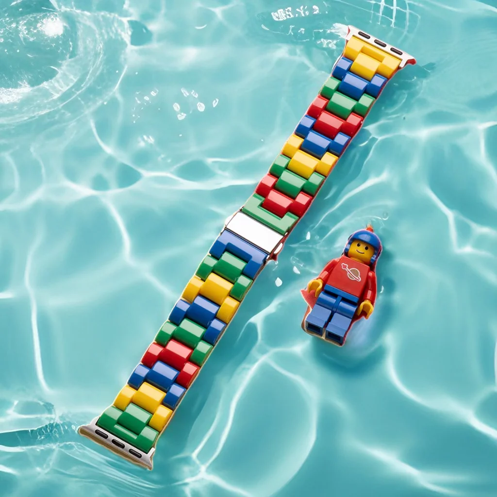 Rainbow Blocking WatchBand for IWatch Ultra 10 9 8 7654 SE Plastics Bracelet Strap for Apple Watch 42mm 41mm 40mm 45mm 38mm 49mm