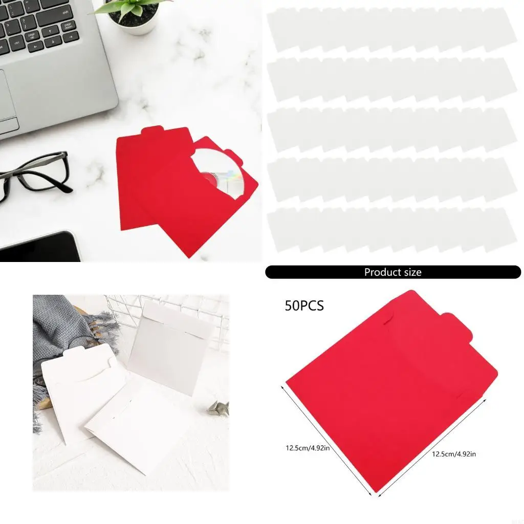 

50 перерабатываемых гильз для дисков с устойчивой к разрыву конструкцией для защищенных медиа-организаций