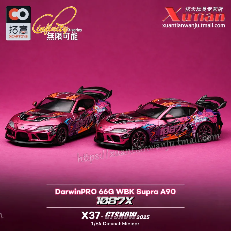 

1:64 XCARTOYS 2025 North Exhibition Limited EVA S13, литая под давлением модель автомобиля из сплава, декоративное украшение для взрослых, детская игрушка.