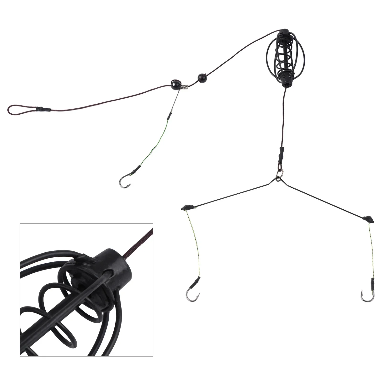 Hook Rig Set Bait Cage 15g/20g/25g/30g/35g/40g Hook Rig Set alimentatori aumentare il peso tiro accessori per la pesca alla carpa