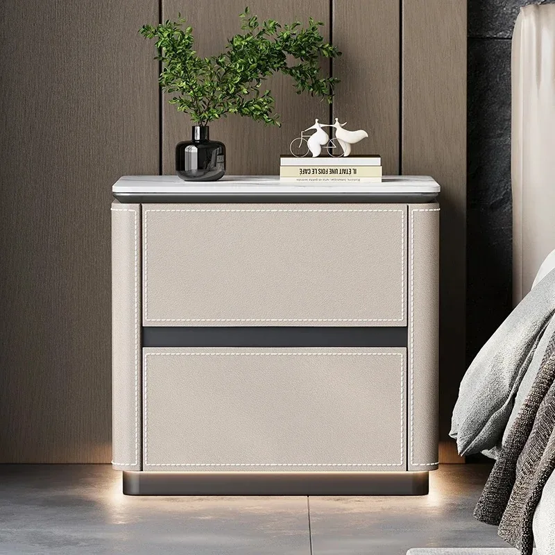 

Organizer Modern Nightstand Trendy Luxury Design Storage Vintage Night Table Aesthetic Accent Mesa De Cabeceira Home Decoration