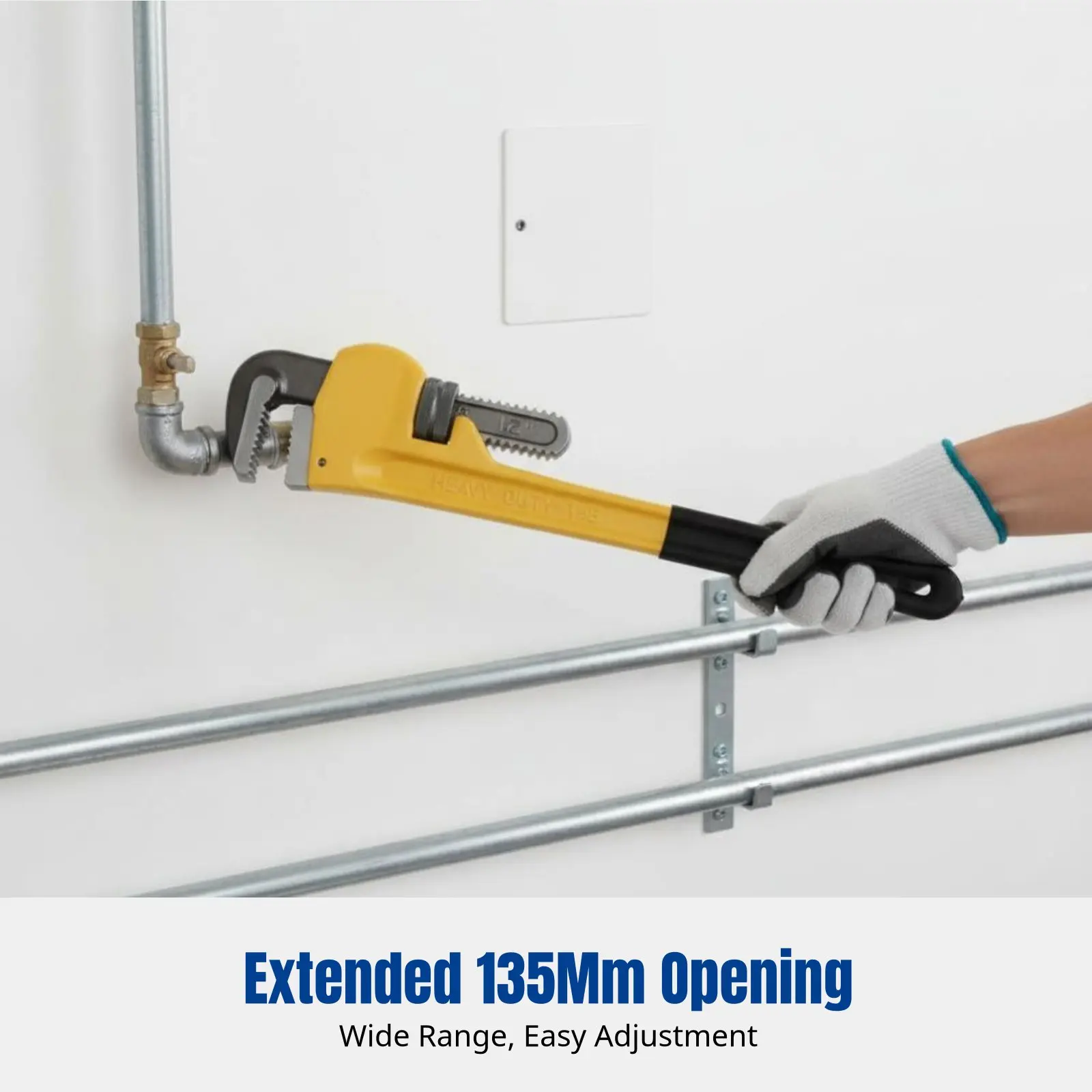 

Heavy-Duty Wrench, European Design, Multi-Functional Adjustable Wrench, Alloy Steel, Non-Slip, Rust Resistant, Plumbing Tool