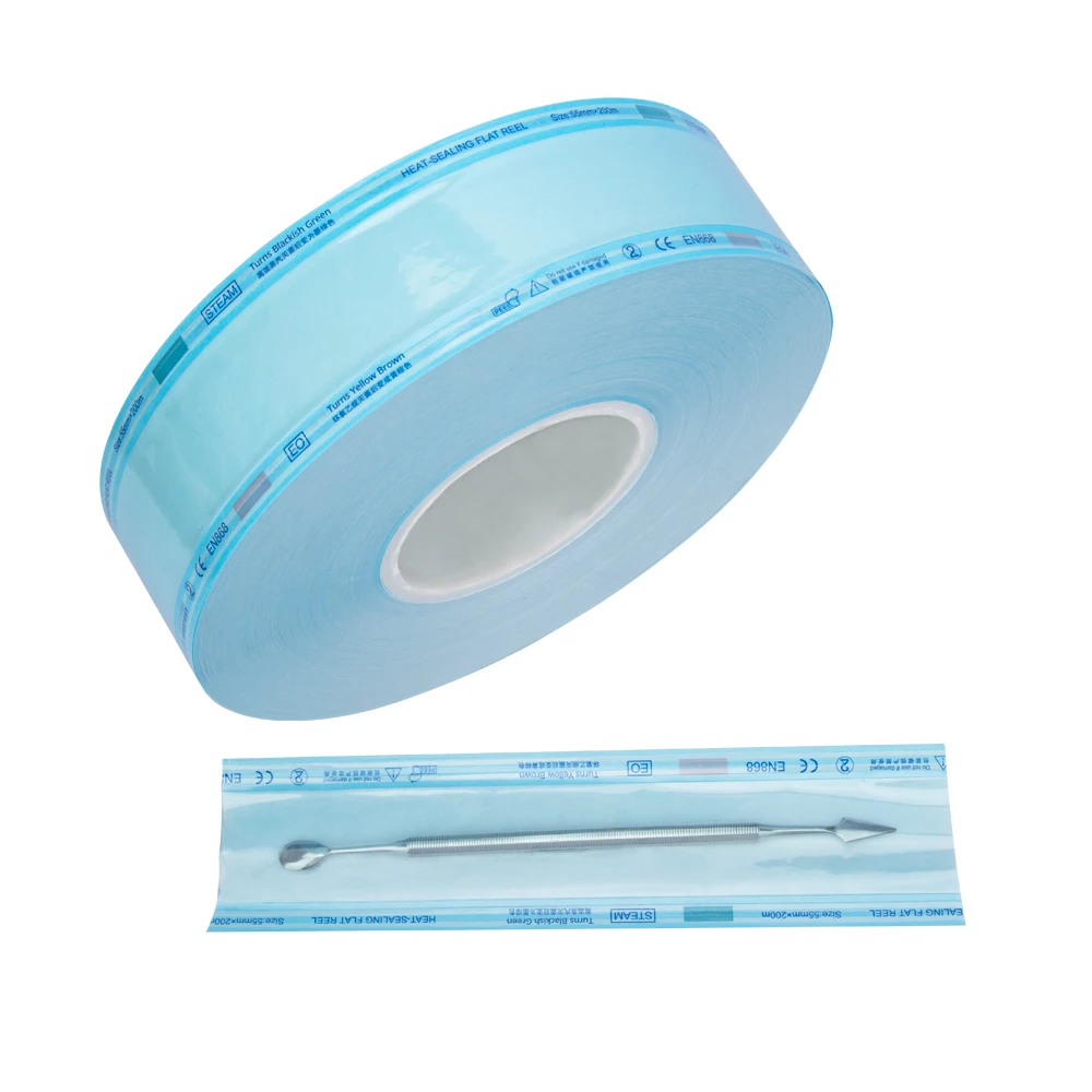 

Dental Sterilization Bag Medical-grade For Sealing Machine Disposable Autoclave Packing Bag 50mm 55mm 75mm Consumables 200M/Roll