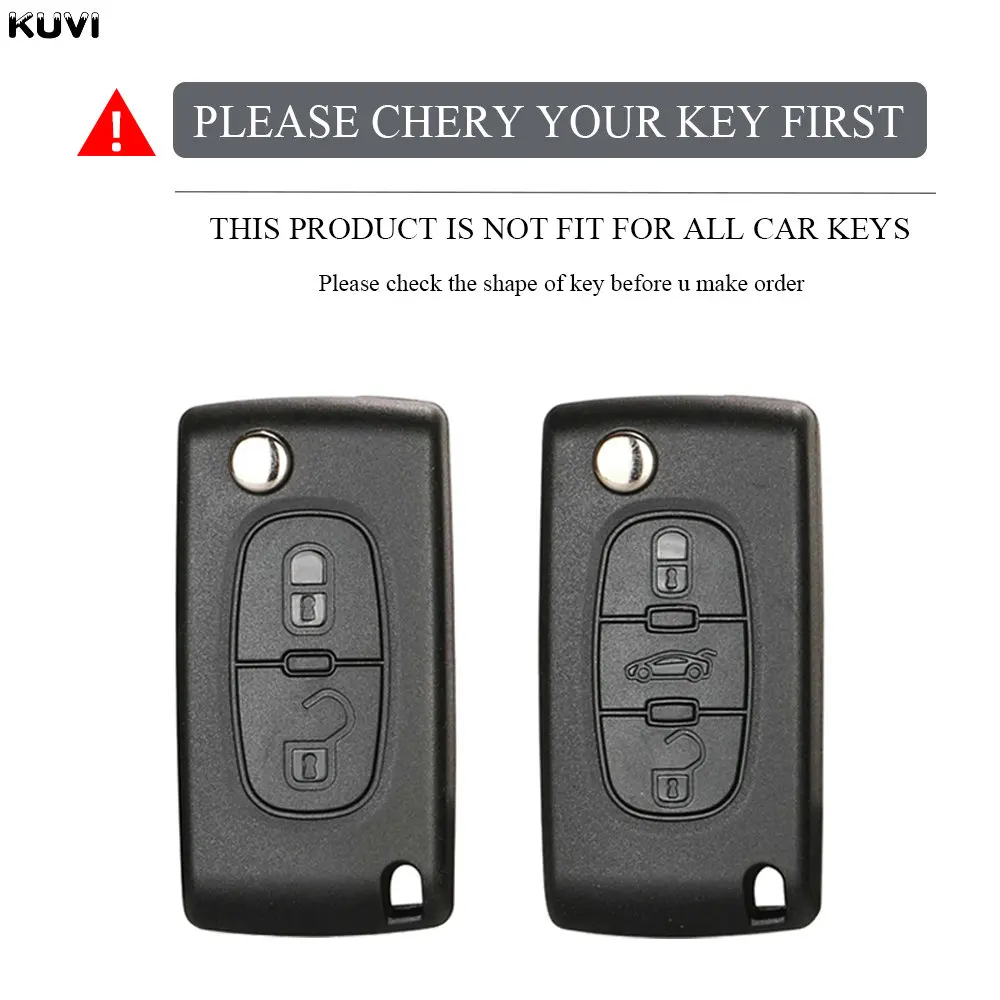 TPU Car Key Case Full Cover Shell For Citroen C-Crosser C3 C4 Picasso Berlingo Case for Peugeot Partner Tepee 207 307 308 407