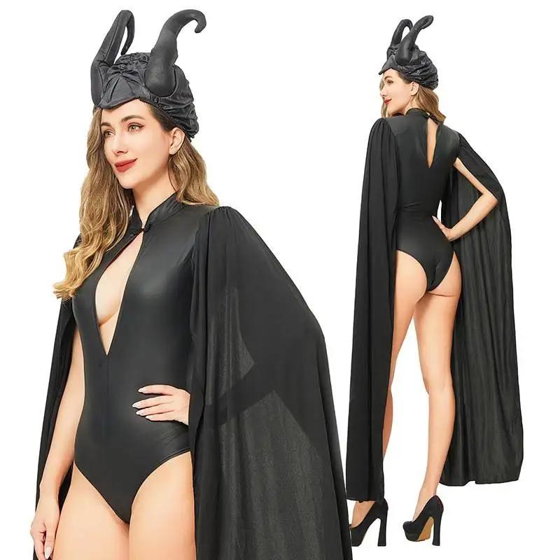 Disfraz de loween de Demonio Bruja, Maldición del Sueño, Dios de la Muerte, Reina Sexy, Capa para Fiesta, Actuación, Disfr...