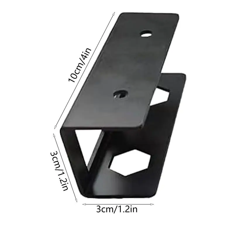 رف الكمبيوتر المحمول تحت المكتب، حامل تخزين الكمبيوتر المحمول، مادة معدنية تحت رف المكتب لأجهزة المذكرات، صناديق التلفزيون الذكية النحيفة