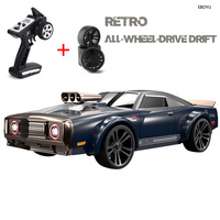 JJRC Q142 Retro RC Drift Car 2.4G 4WD 35km/h 1:16 High Speed RC Car Vehicles Muscle Car IPX4 Waterproof Gift Toys RTR for Kids