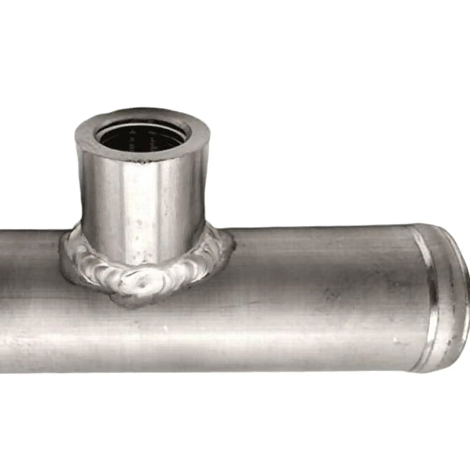 Car Inline Temp Sensor Hose 1-3/8 Inch Adapter Steel Radiator Temperature Monitor with 3/8 NPT Sensor Hole