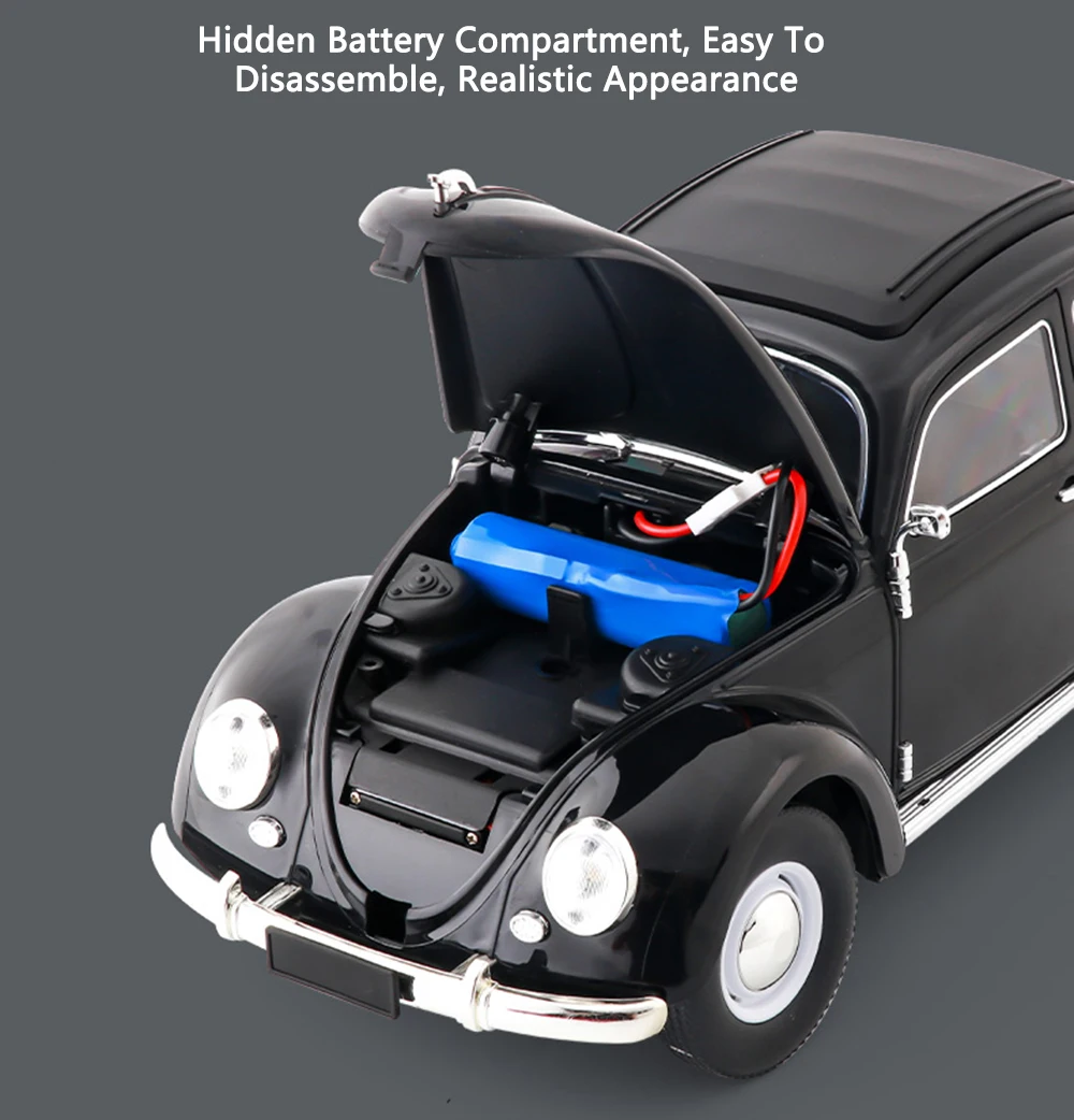 1/16 Full Scale Klassisches RC Auto D62mini Fernbedienung Auto Retro Käfer 1950 Klettern Fahrzeug Simulation Modell Spielzeug Für Kinder – Detail 13