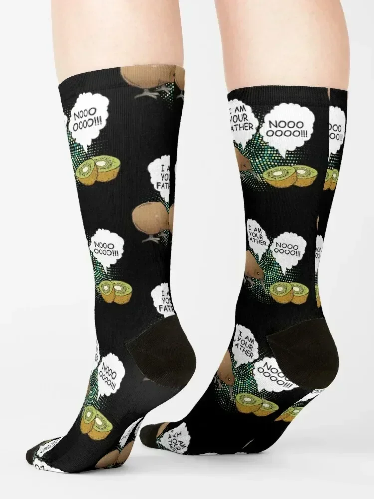 Lustige Neuseeland Kiwi Vogel Kiwi Frucht Ich bin dein Vater Nerd Geek Socken Tennis ästhetische Kawaii Hockey Mann Socken Damen