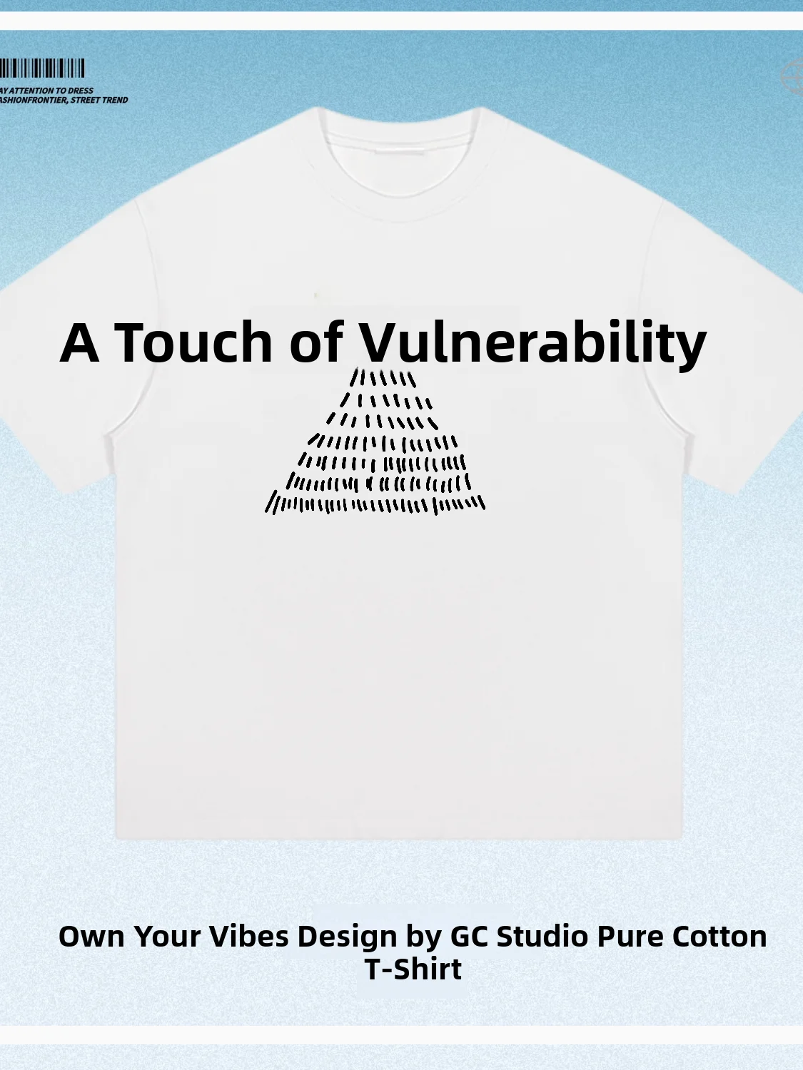 Vulnerable Creative Text Print Short Sleeve Pure Cotton Loose Commute Casual Style Top T-Shirt Breathable Skin-friendly Summe...