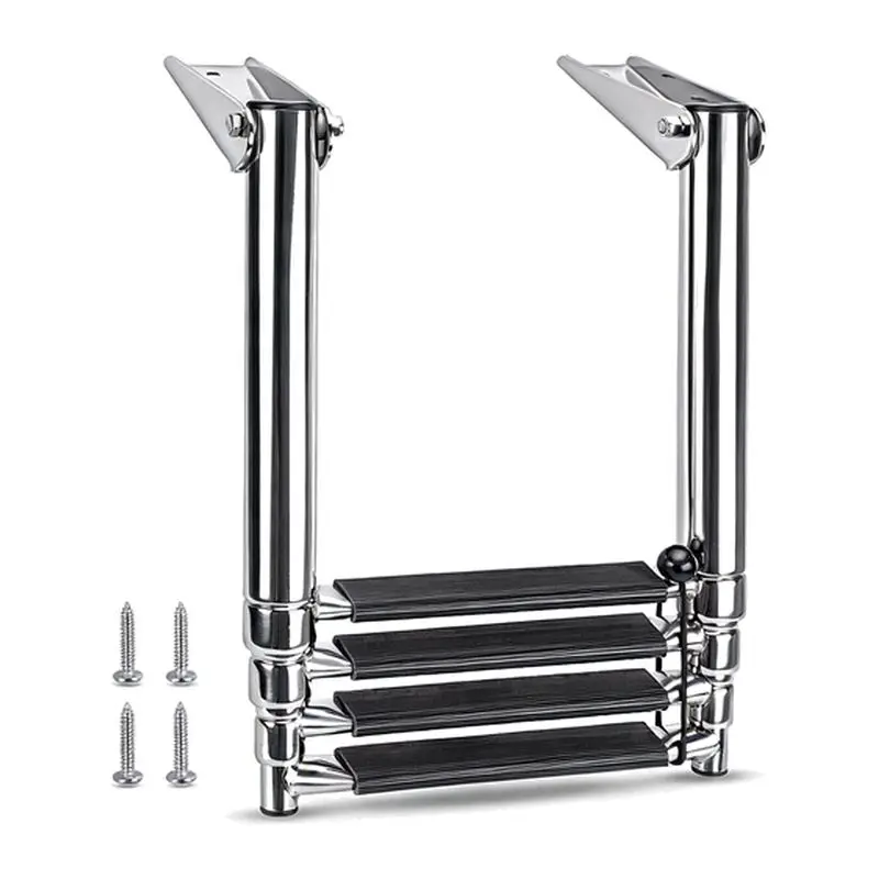 304 Stainless Steel Speedboat Yacht Launching Deck Collapsible Retractable Ladder Boarding Ladder Pedal Ship