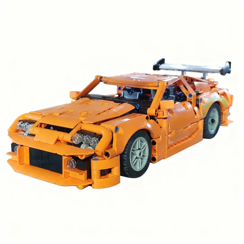 

840PCS MOC Technology Head Taillights Model DIY Creative Building Blocks Display Birthday Gift Collectible Decoration Building