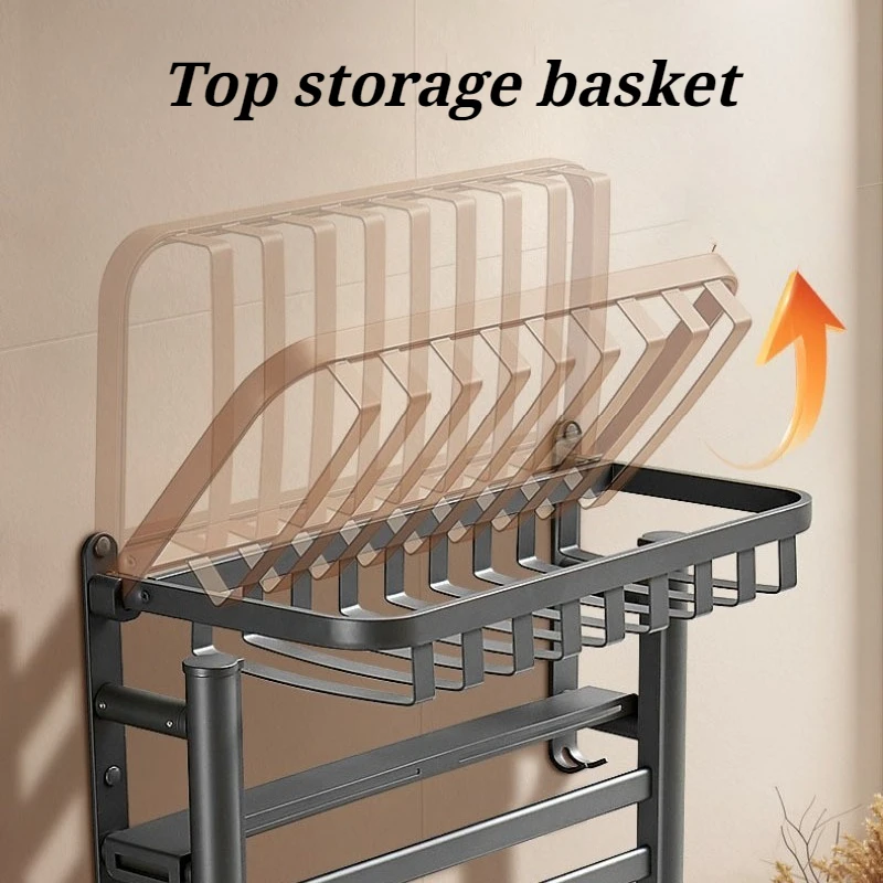 Bathroom Electric Towel Rack Household Touch Control Storage Heating Towel Rack Morden Thermostatic Bathroom Accessories