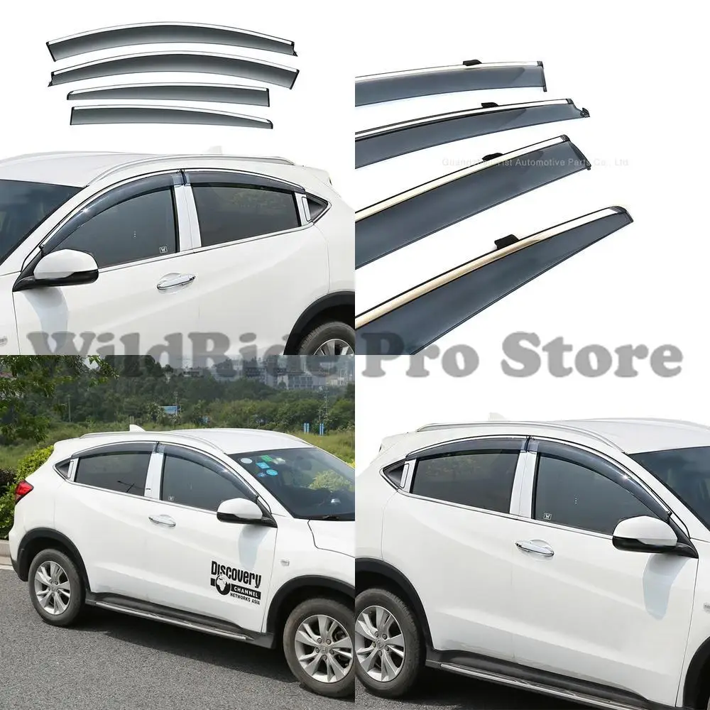 

1 set Rain Deflector for Honda HRV Fit Vezel Window Rain Guard Thickened Injection Molding Set of 4