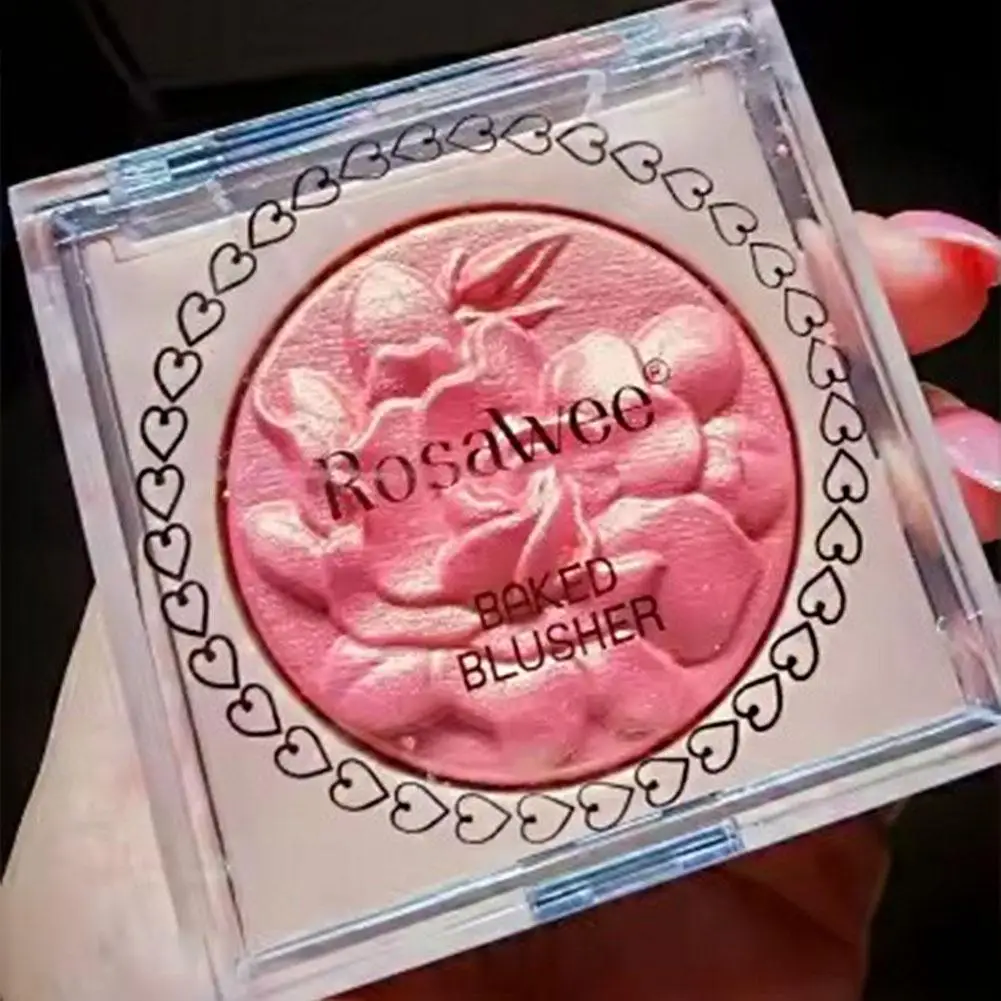 بودرة مكياج مجسمة طبيعية لامعة من Rose Glitter Brightening Contouring Blush Pearlescent Fine Sparkling Brightening #1