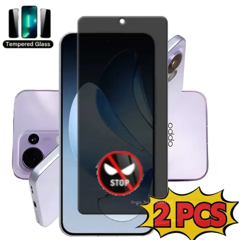 2 uds película antiespía para Oppo Reno 14 13 12 Pro protectores de pantalla de privacidad para Oppo Reno 13 12 11 F vidrio para Oppo Reno 11 12 13 14