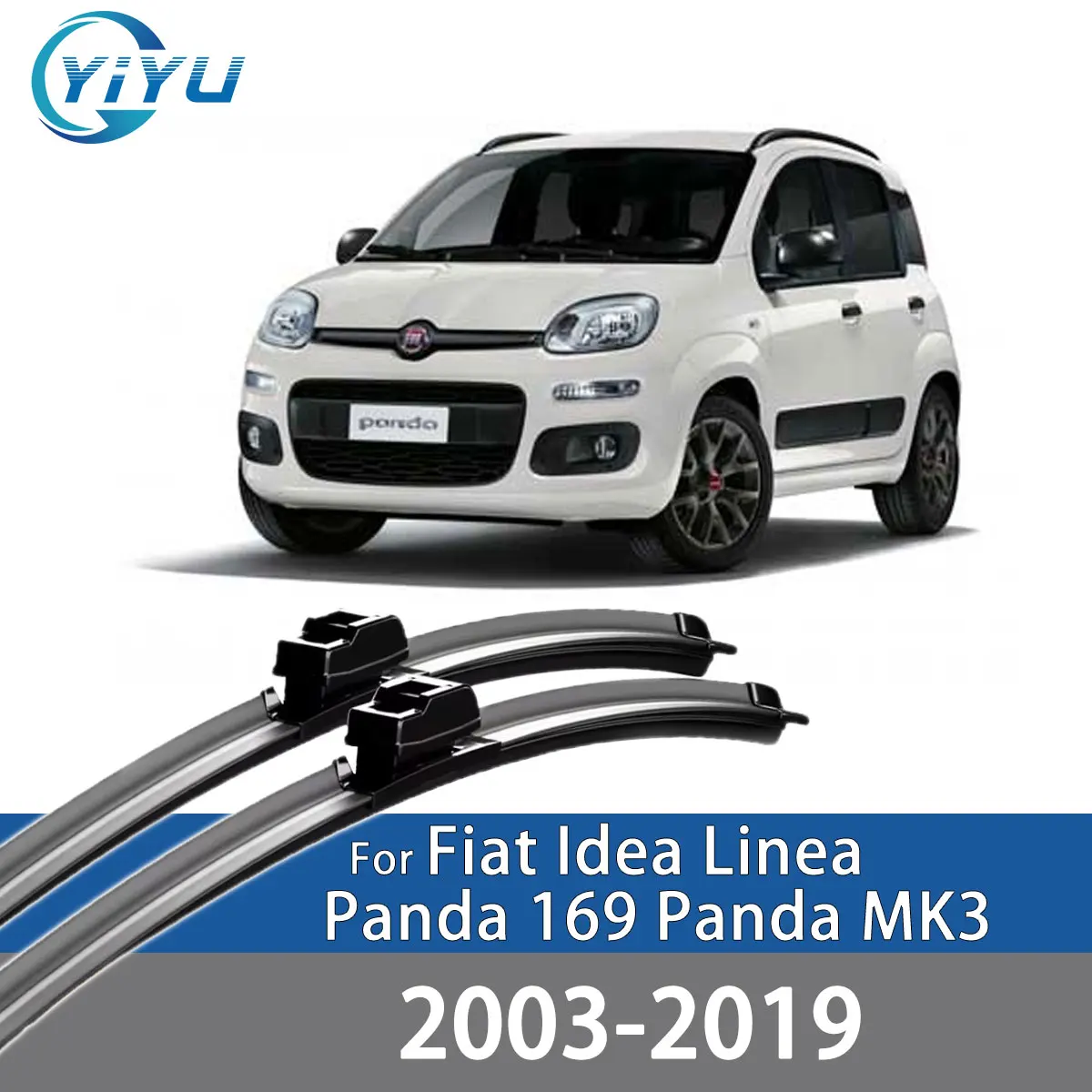 

2PCS Car Front Wiper Blades For Fiat Idea Linea Panda 169 Panda MK3 2003-2019 Windshield Windscreen Accessories