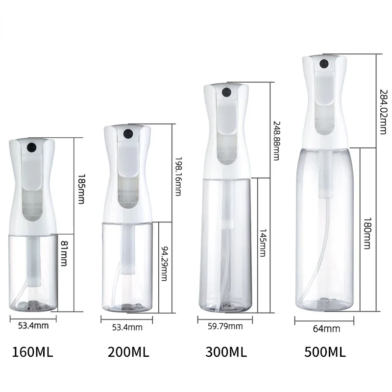 زجاجة رذاذ فارغة مستمرة رذاذ فائق النعومة لنباتات تصفيف الشعر وصالونات التنظيف ورائحة الوجه وزجاجة رذاذ للعناية بالبشرة