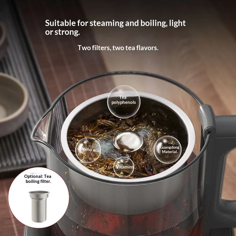 Household Office Small Glass High-End Electric Tea Kettle With Steam Sprinkler Type Chinese Button Control Tea Maker
