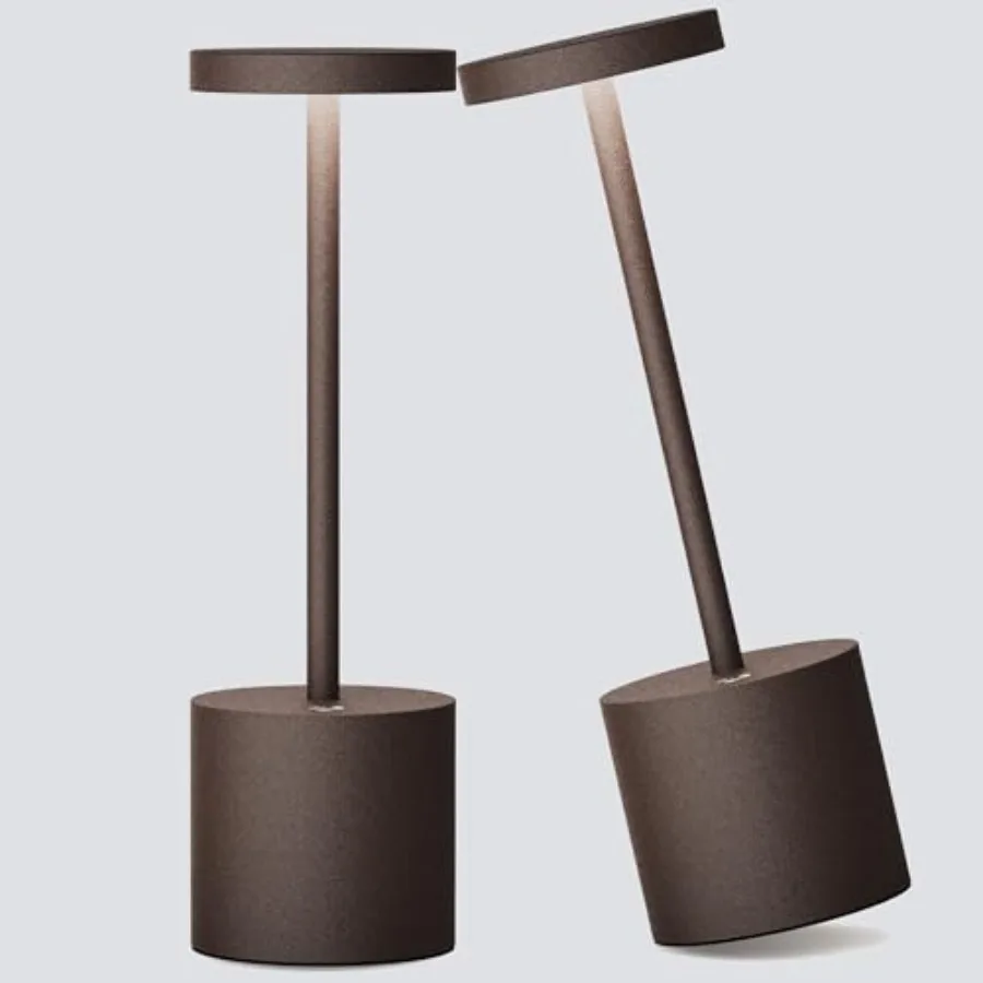 

2Pack Cordless Table Lamp, Rechargeable LED Battery 5000mAh Metal USB Portable Powered Desk Lamp, 3 Levels Brightness Light for
