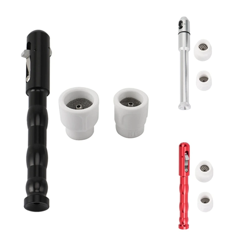 

LUDA Welding Tig Pen Finger Feeder Rod Holder Filler Wire Pen +2Pcs Ceramic Welding Cup Set 10 12 Welding Cups