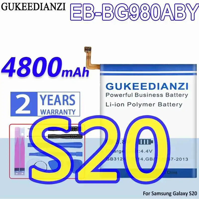 

4800Mah High Capacity Mobile Phone Battery EB-BG980ABY Long Lasting For Samsung Galaxy S20