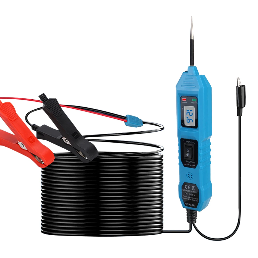 

Car Electrical System Tester Diagnostic Tool 12V/24V Digital LCD Display Probe Pen Voltage Test Multifunctional