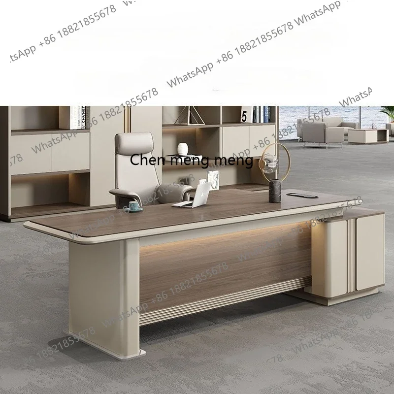

D80 High-end Executive Desk Chairman President Manager Desk Lacquered Executive Desk Office Furniture