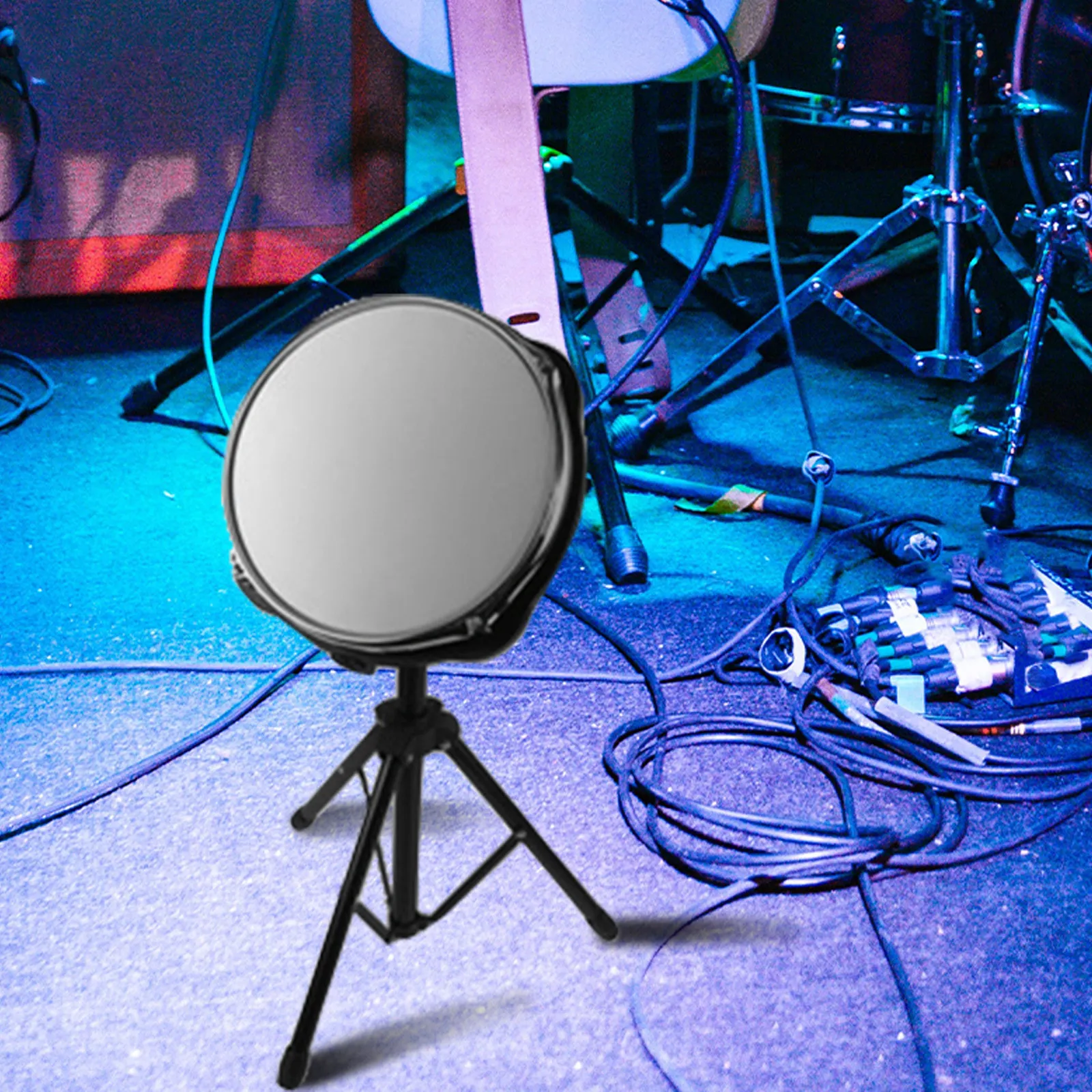 

1Pcs Dumb Drum Training Pad 10 Inch Portable Silent Practice Mute Cushion Simulation Drum Trainer Home Use Music Accessory