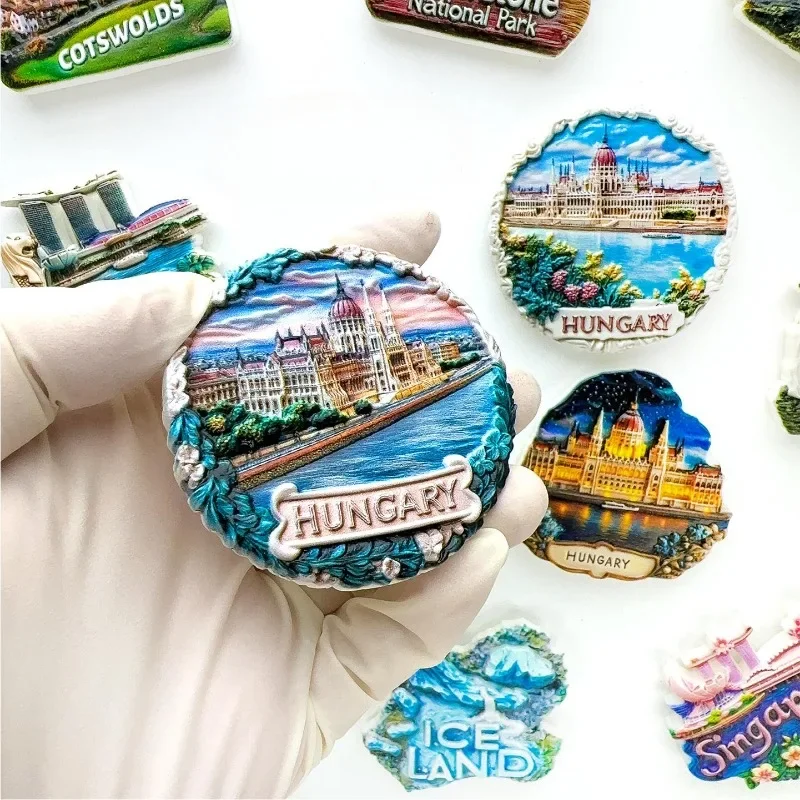 Hungary Fridge Mangets Danube River Travelling Souvenirs Budapest Fridge Stickers Home Decor Wedding Gifts