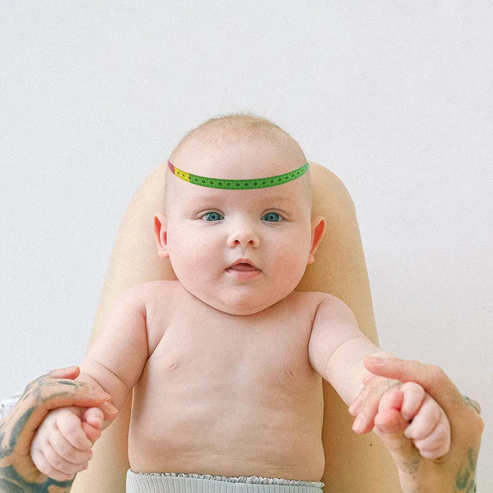 

2Pcs Infant Head Circumference Tape 56.5cm Soft Flexible Plastic Measuring Ruler for Kids Babies Toddlers Arm Measuring Tool