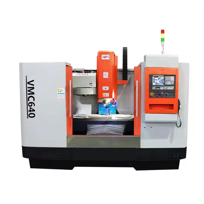 China Professional Manufacture mini vertical machining VMC640 vmc650 GSK218M Cnc Universal Milling Cnc Machine Center