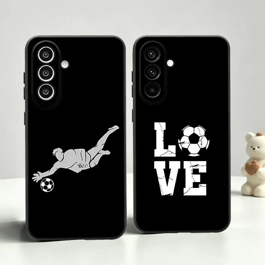 Football Number 10 Case for Samsung Galaxy A23 A06 A73 A51 A55 A05 A37 A25 A16 A52 A36 A53 A17 A57 A15 Phone Cover A41 A12 A13