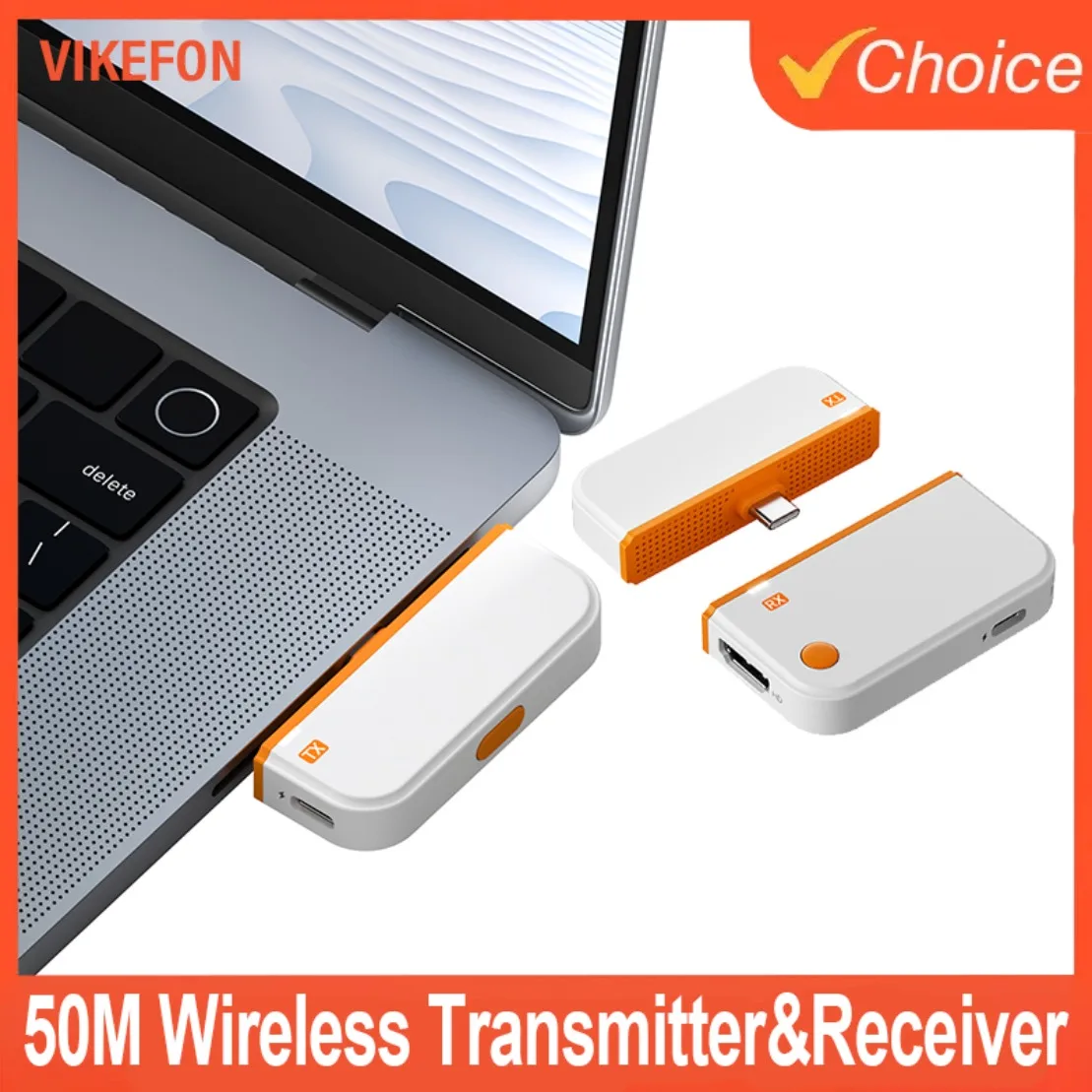 

50 м HDMI-совместимый беспроводной видеопередатчик типа C, приемник-удлинитель, адаптер TV Stick Dongle для ноутбука, ПК, телефона, ТВ-монитора