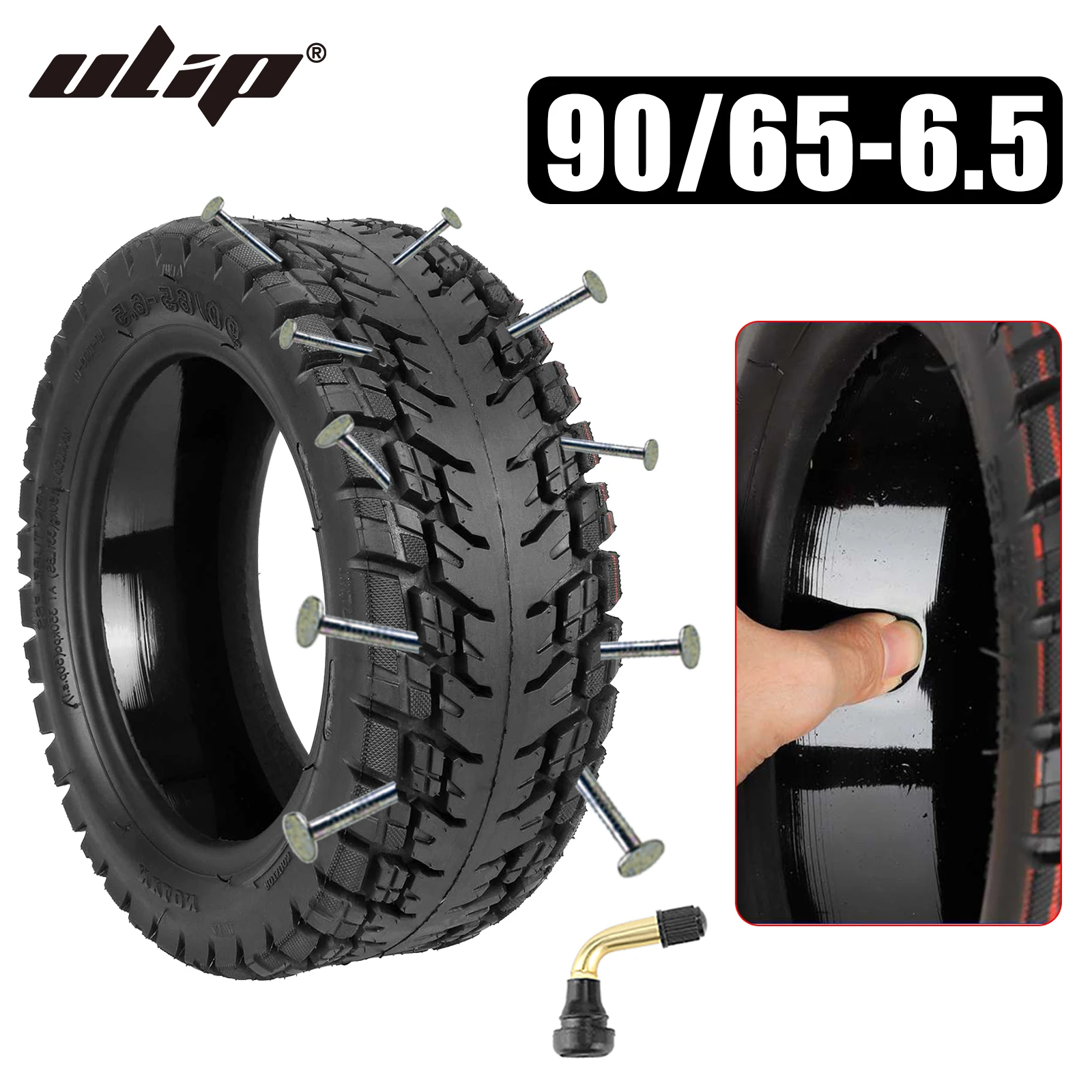 

Ulip 11 Inch 90/65-6.5 Built-in Glue Self-healing Tire For Dualtron Thunder Speedual Zero11X Kaabo Wolf Warrior King GT Scooters